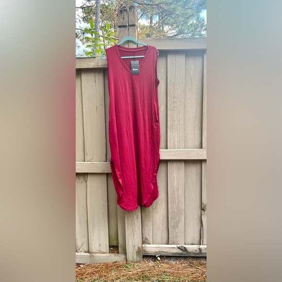 NWT Set/2 Ficerd Women's Maxi Sleeveless Summer Dresses Red and Blue- Size L - Picture 4 of 8